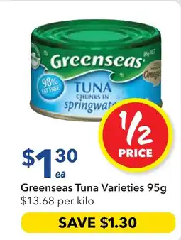 Ritchies Greenseas Tuna Varieties offer