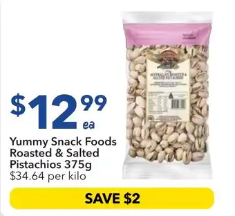 Ritchies Yummy Snack Foods Roasted & Salted Pistachios offer