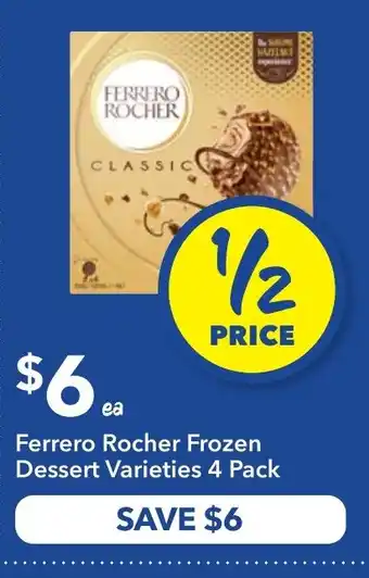 Ritchies Ferrero Rocher Frozen Dessert Varieties offer