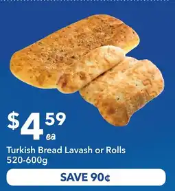 Ritchies Turkish Bread Lavash or Rolls offer