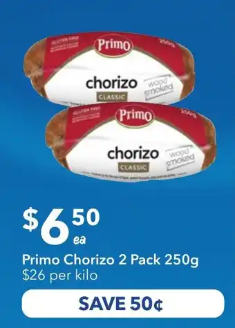 Ritchies Primo Chorizo 2 Pack offer