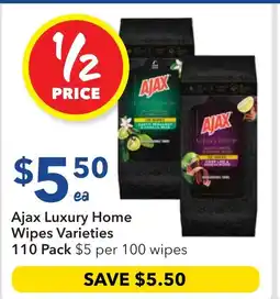 Ritchies Ajax Luxury Home Wipes Varieties offer