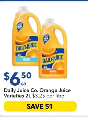 Ritchies Daily Juice Co. Orange Juice Varieties offer