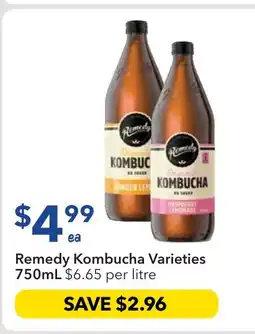 Ritchies Remedy Kombucha Varieties offer