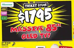 JB Hi-Fi 85" 4K QLED Smart TV offer