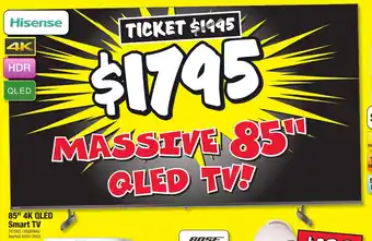 JB Hi-Fi 85" 4K QLED Smart TV offer