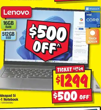 JB Hi-Fi 14" Ideapad 5i 2-In-1 Notebook offer