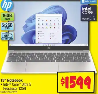 JB Hi-Fi 15" Notebook offer