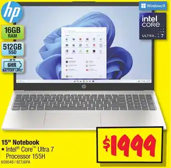 JB Hi-Fi 15" Notebook offer