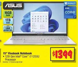 JB Hi-Fi 15" Vivobook Notebook offer