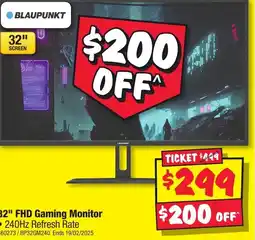 JB Hi-Fi 32" FHD Gaming Monitor offer