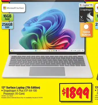 JB Hi-Fi 13" Surface Laptop (7th Edition) offer