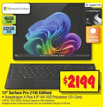 JB Hi-Fi 13" Surface Pro (11th Edition) offer