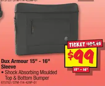 JB Hi-Fi Dux Armour 15" - 16" Sleeve offer