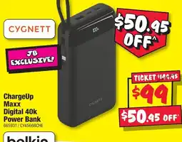 JB Hi-Fi ChargeUp Maxx Digital 40k Power Bank offer