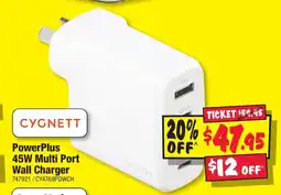 JB Hi-Fi PowerPlus 45W Multi Port Wall Charger offer