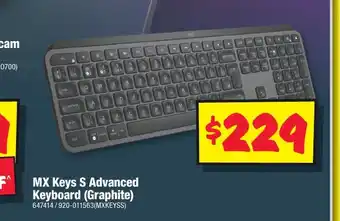 JB Hi-Fi MX Keys S Advanced Keyboard (Graphite) offer