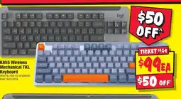 JB Hi-Fi K855 Wireless Mechanical TKL offer