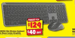 JB Hi-Fi MK950 Slim Wireless Keyboard & Mouse Combo (Graphite) offer