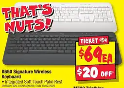 JB Hi-Fi K650 Signature Wireless Keyboard offer