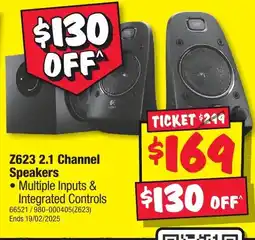 JB Hi-Fi Z623 2.1 Channel Speakers offer