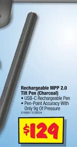 JB Hi-Fi Rechargeable MPP 2.0 Tilt Pen (Charcoal offer