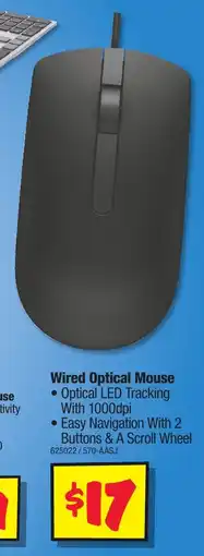 JB Hi-Fi Wired Optical Mouse offer