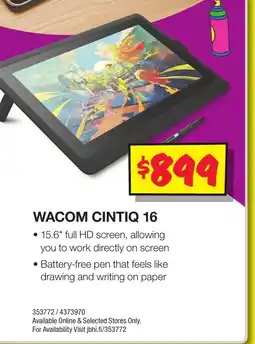 JB Hi-Fi Wacom Cintiq 16 offer