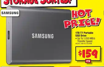 JB Hi-Fi 1TB T7 Portable SSD Drive offer