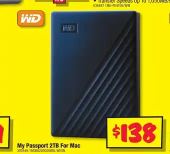 JB Hi-Fi My Passport 2TB For Mac offer