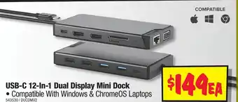 JB Hi-Fi USB-C 12-In-1 Dual Display Mini Dock offer