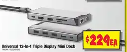 JB Hi-Fi Universal 12-In-1 Triple Display Mini Dock offer