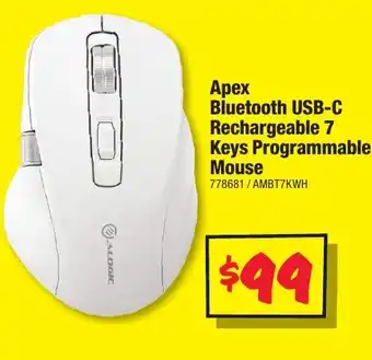 JB Hi-Fi Apex Bluetooth USB-C Rechargeable 7 Keys Programmable Mouse offer