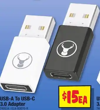 JB Hi-Fi USB-A To USB-C 3.0 Adapter offer