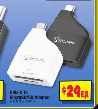 JB Hi-Fi USB-C To MicroSD/SD Adapter offer