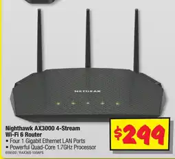 JB Hi-Fi Nighthawk AX3000 4-Stream Wi-Fi 6 Router offer