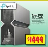 JB Hi-Fi Archer BE900 Wi-Fi 7 Router offer