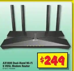 JB Hi-Fi AX1800 Dual-Band Wi-Fi 6 VDSL Modem Router offer