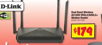 JB Hi-Fi Dual Band Wireless AC1200 VDSL2/ADSL2+ Modem Router offer