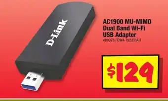 JB Hi-Fi AC1900 MU-MIMO Dual Band Wi-Fi USB Adapter offer