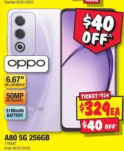 JB Hi-Fi A80 5G 256GB offer