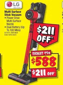 JB Hi-Fi Multi Surface Stick Vacuum offer