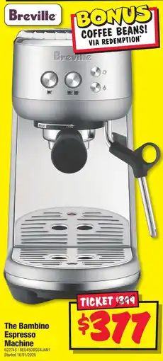 JB Hi-Fi The bambino espresso machine offer