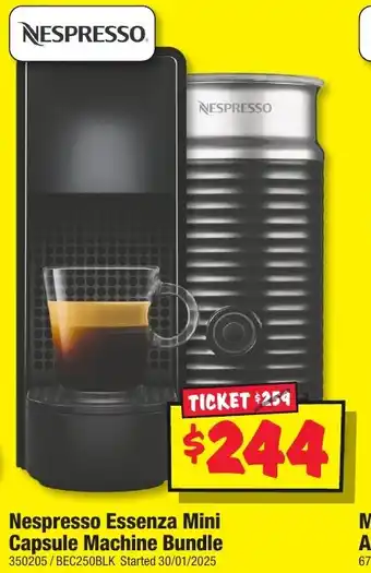 JB Hi-Fi Nespresso essenza mini capsule machine bundle offer