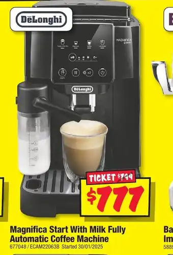 JB Hi-Fi Magnifica start with milk fully automatic coffee machine offer