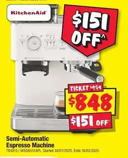 JB Hi-Fi Semi-automatic espresso machine offer