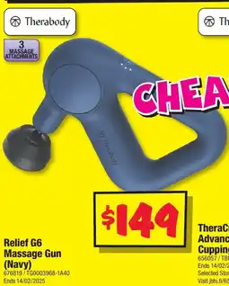 JB Hi-Fi Relief g6 massage gun (navy) offer