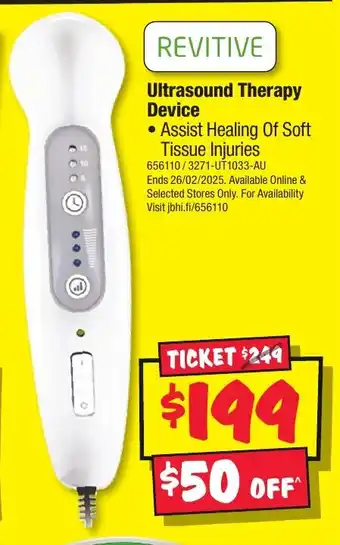 JB Hi-Fi Ultrasound Therapy Device offer