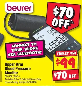 JB Hi-Fi Upper Arm Blood Pressure Monitor offer