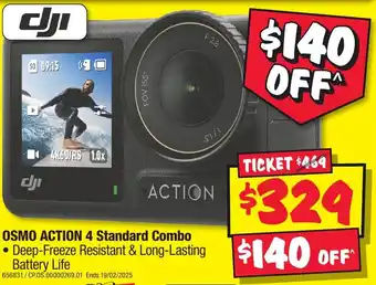 JB Hi-Fi Osmo action 4 standard combo offer